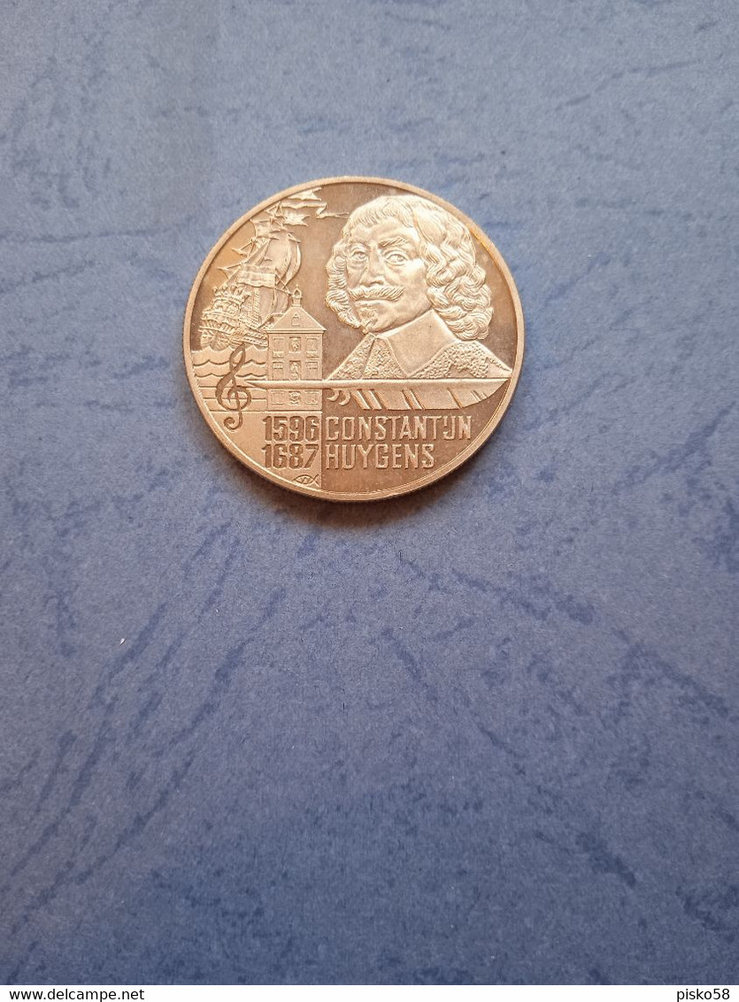 Paesi Bassi-5 Euro 1996-constantun Huygens-moneta Commemorativa - Errors And Oddities