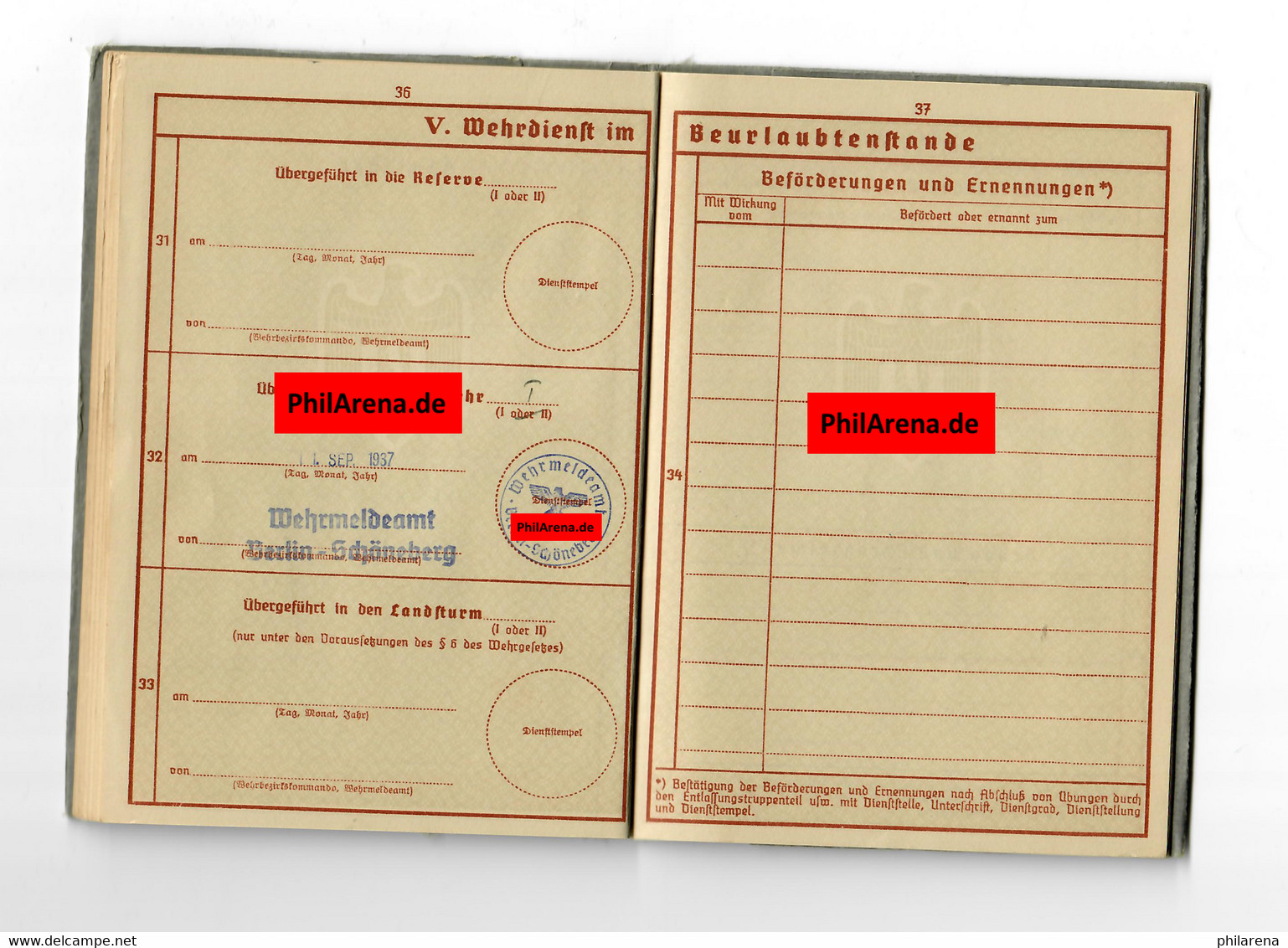 Wehrpass, ab August 1939 - 1942, Sanitätsdienst mit Zusatzausweis