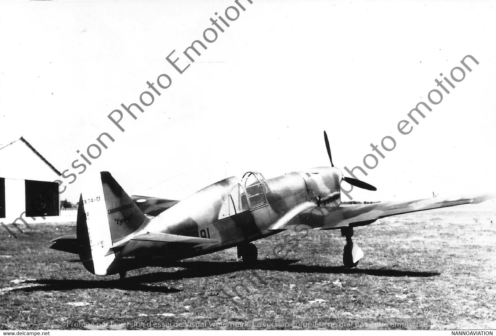 PHOTO RETIRAGE REPRINT AVION Aircraft   Caudron CR 714 Cyclone - Aviación