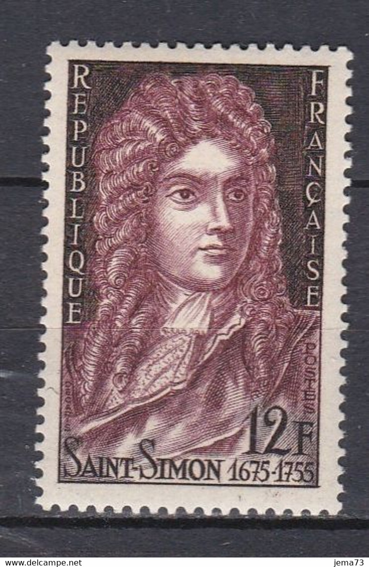 N°1008 Bicentenaire De La Mort  De Louis Rouvroy : Beau  Timbre Neuf Impeccable Sans Charnière - Unused Stamps