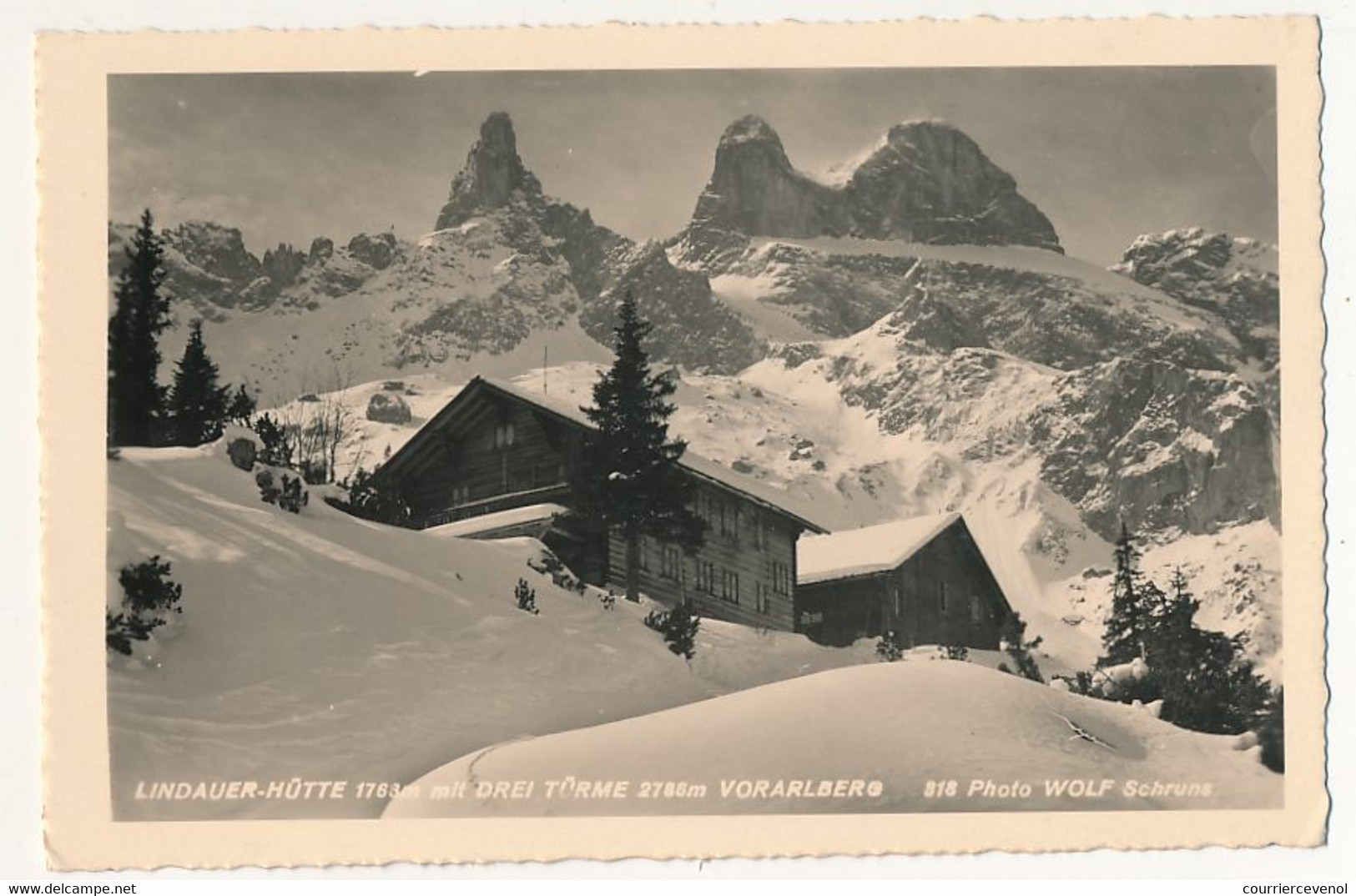 CPSM - AUTRICHE - Lindauer-Hütte Mit Drei Türme, Voralberg - Other & Unclassified