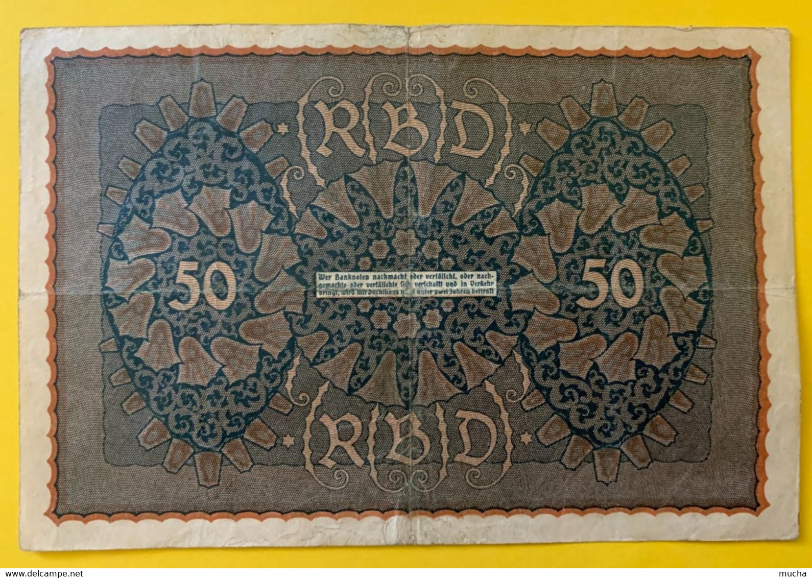 AB33 - Reichsbanknote 50 Mark 1919 - 50 Mark