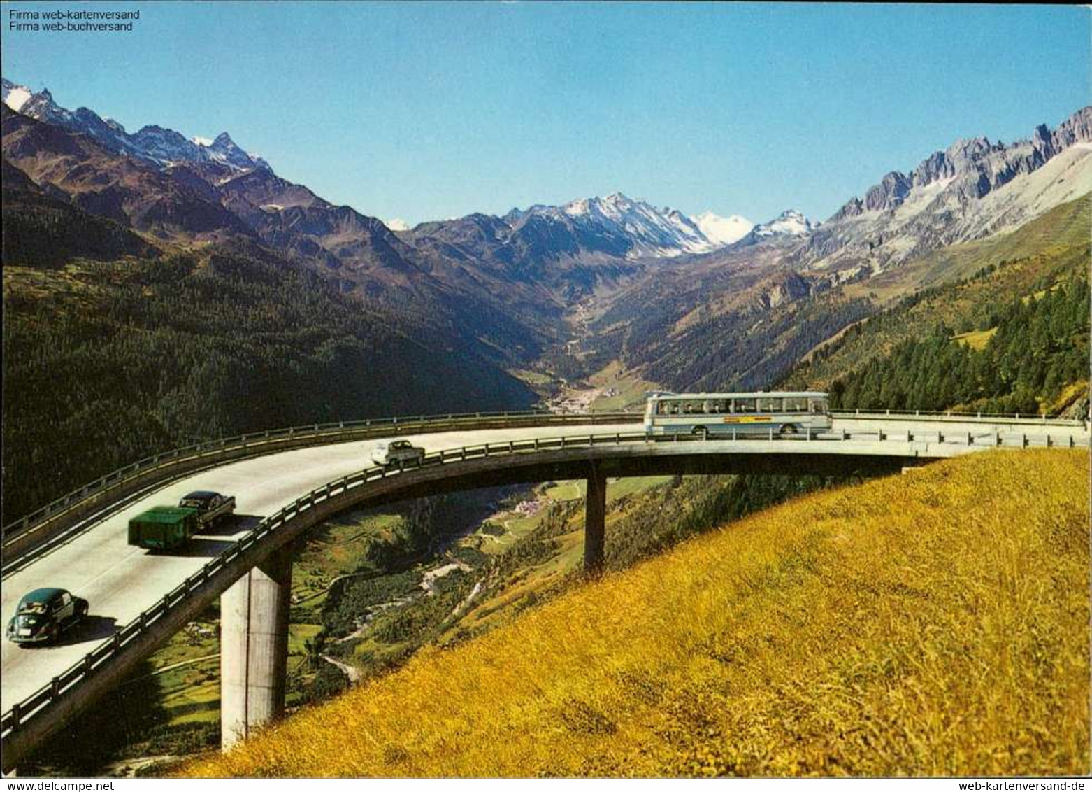 1056271 St. Gotthard-Pass (Südseite) Mit Blick Gegen Das Bedrettotal - Bedretto