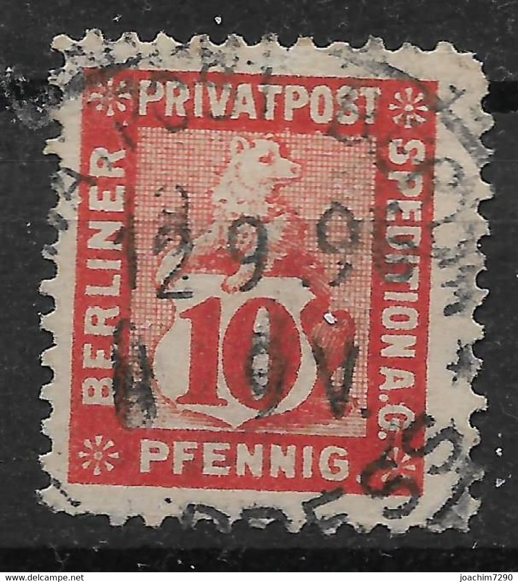 Privatpost Berlin, Guter Wert Der Ausgabe Der Privat-Post & Speditions A.G.-Gesellschaft Von 1895 - Postes Privées & Locales