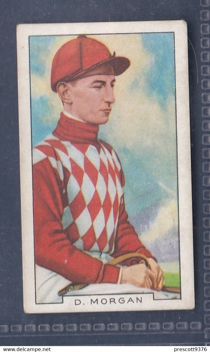 Famous Jockeys 1936 - 11 Danny Morgan  - Gallaher Original Cigarette Card. Sport - Horses - Gallaher