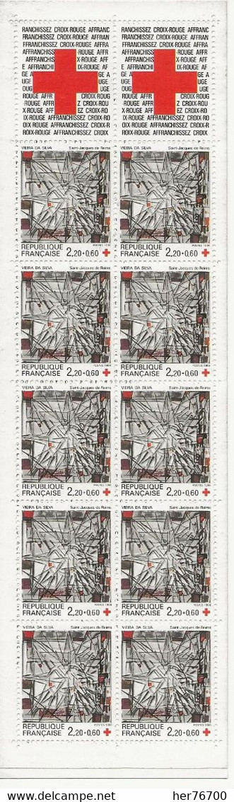 CARNET CROIX ROUGE  TIMBRES  NSTDC   VERSO  DU CARNET STDC - Croix Rouge