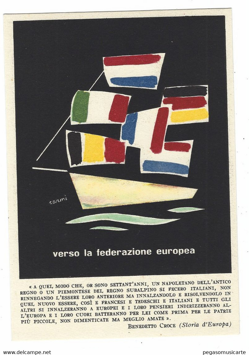 14136 CLC -  MOVIMENTO FEDERALISTA EUROPEO - VERSO LA FEDERAZIONE EUROPEA - 1959 - Partis Politiques & élections