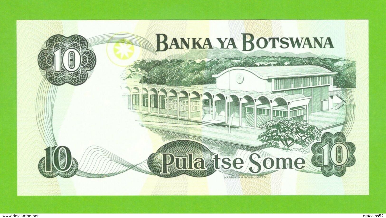 BOTSWANA 10 PULA 1992 P-12  UNC - Botswana