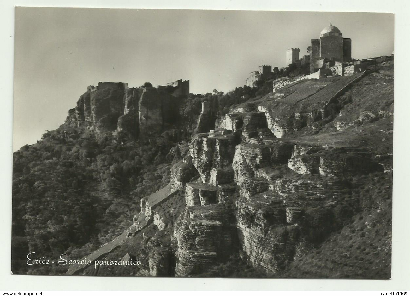 ERICE - SCORCIO PANORAMICO  VIAGGIATA FG - Trapani