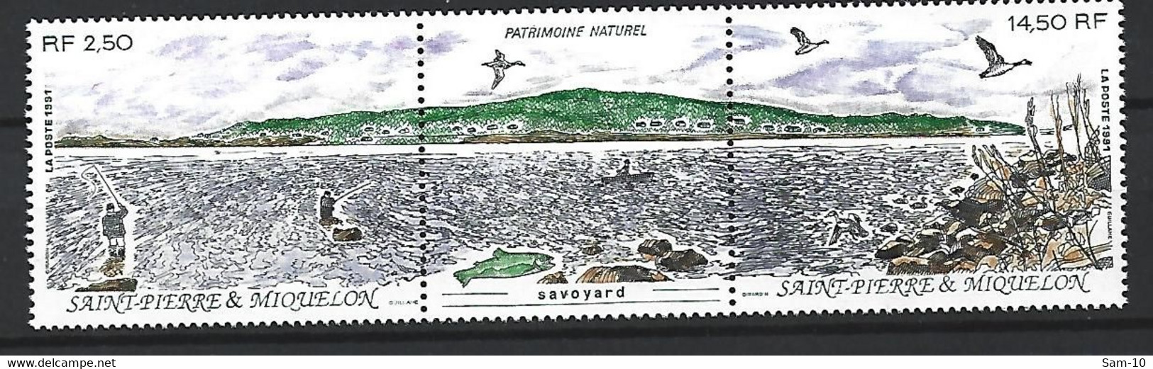 Timbre St Pierre Et Miquelon Triptyque En Neuf ** N 549a - Nuevos