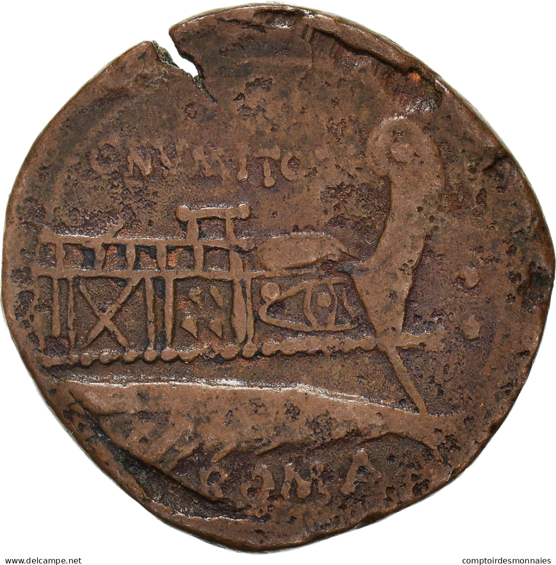 Monnaie, Caius Numitorius, Quadrans, 133 BC, Rome, TTB, Cuivre, Crawford:246/4 - República (-280 / -27)
