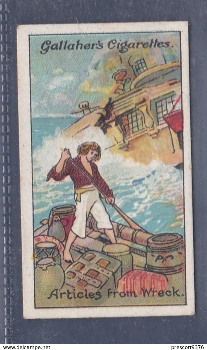 Robinson Crusoe 1928 - 24 Articles From The Wreck - Gallaher Original Cigarette Card. - Gallaher