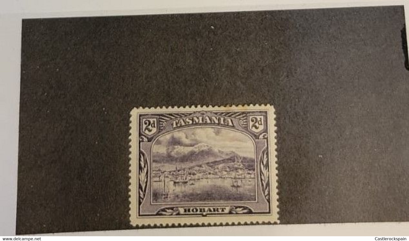 O) 1899 TANSMANIA, VIEW OF HOBART, DERWENT RIVER, SCT 88 2p Violet.  LANDSCAPE, XF - Neufs