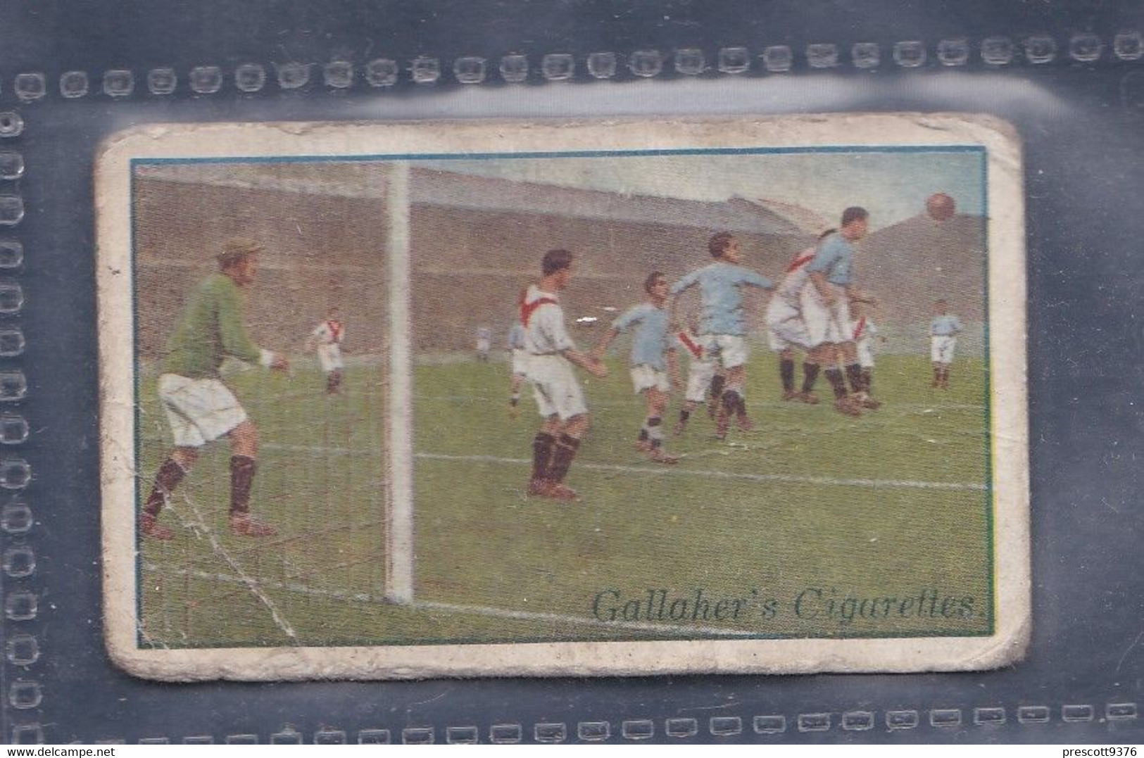 Footballers In Action 1927 - Man City V Man Utd FA Cup Semi 1925/6  - Gallaher Original Cigarette Card. - Gallaher