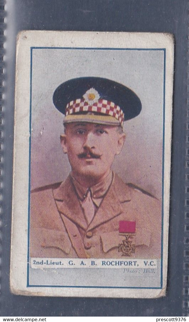 Great War, VC Heroes 1916 -  84 2nd Lt GAB Rochfort VC - Gallaher Original Cigarette Card. - Gallaher