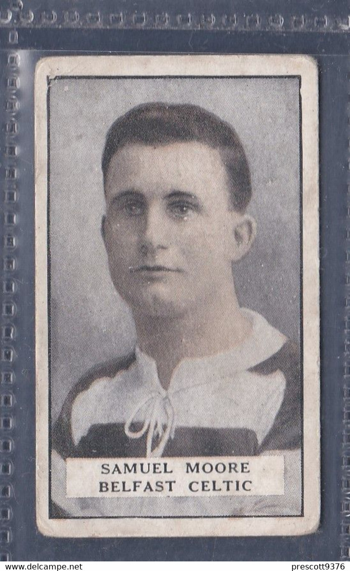 Famous Footballers 1925 - 6 Samuel Moore, Belfast Celtic  - Gallaher Original Cigarette Card. - Gallaher