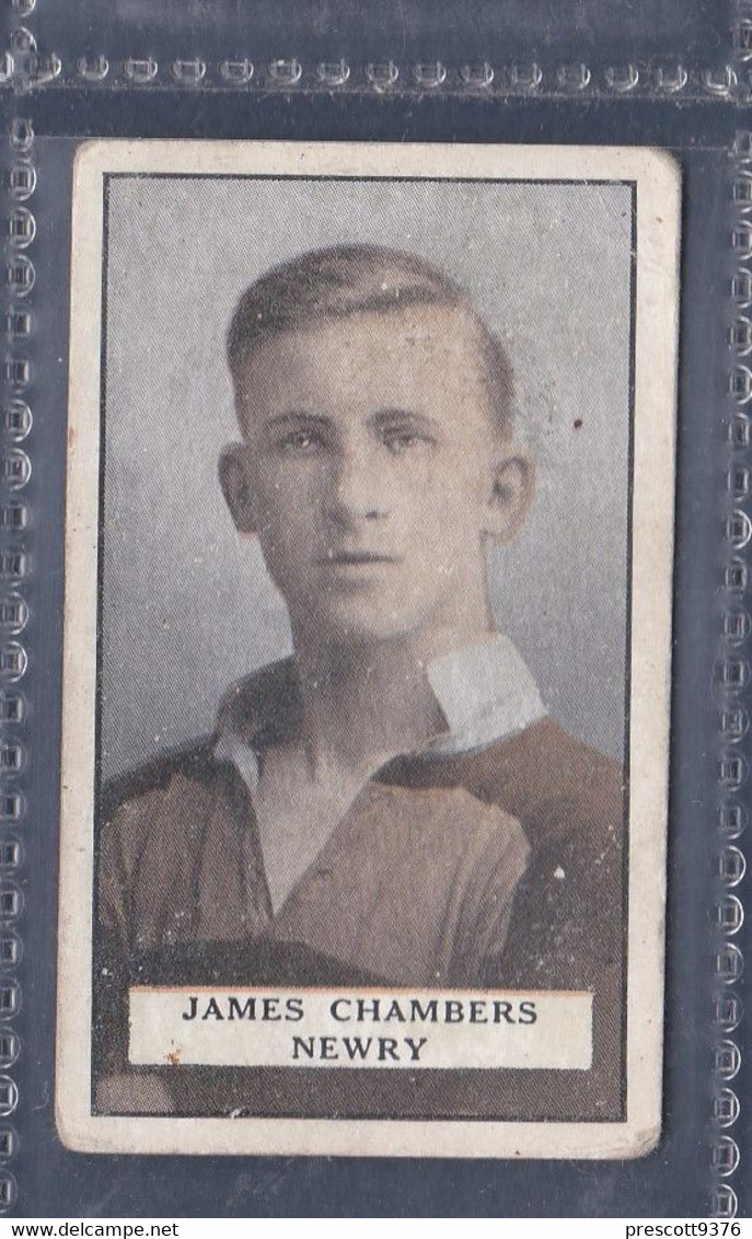 Famous Footballers 1925 - 2 James Chambers, Newry - Gallaher Original Cigarette Card. - Gallaher