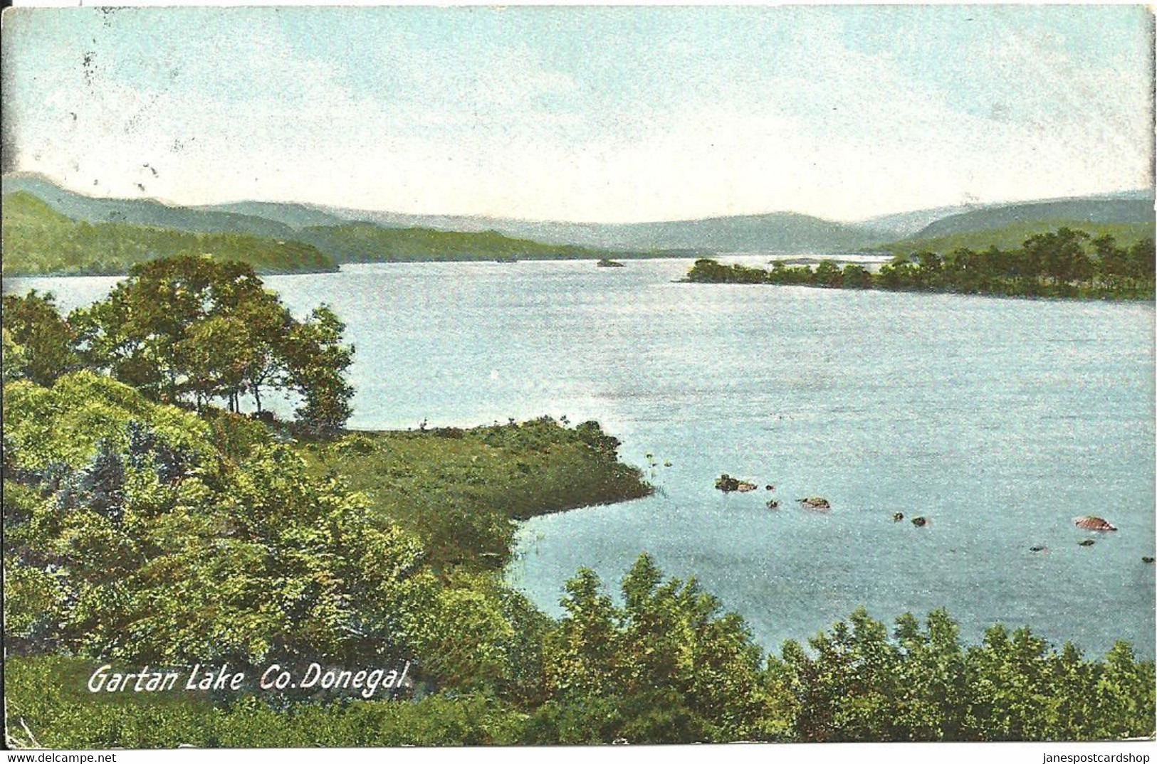 GARTAN LAKE  - COUNTY DONEGAL - IRELAND - WITH LONDONDERRY POSTMARK AND PORTRUSH ADDRESS - Donegal