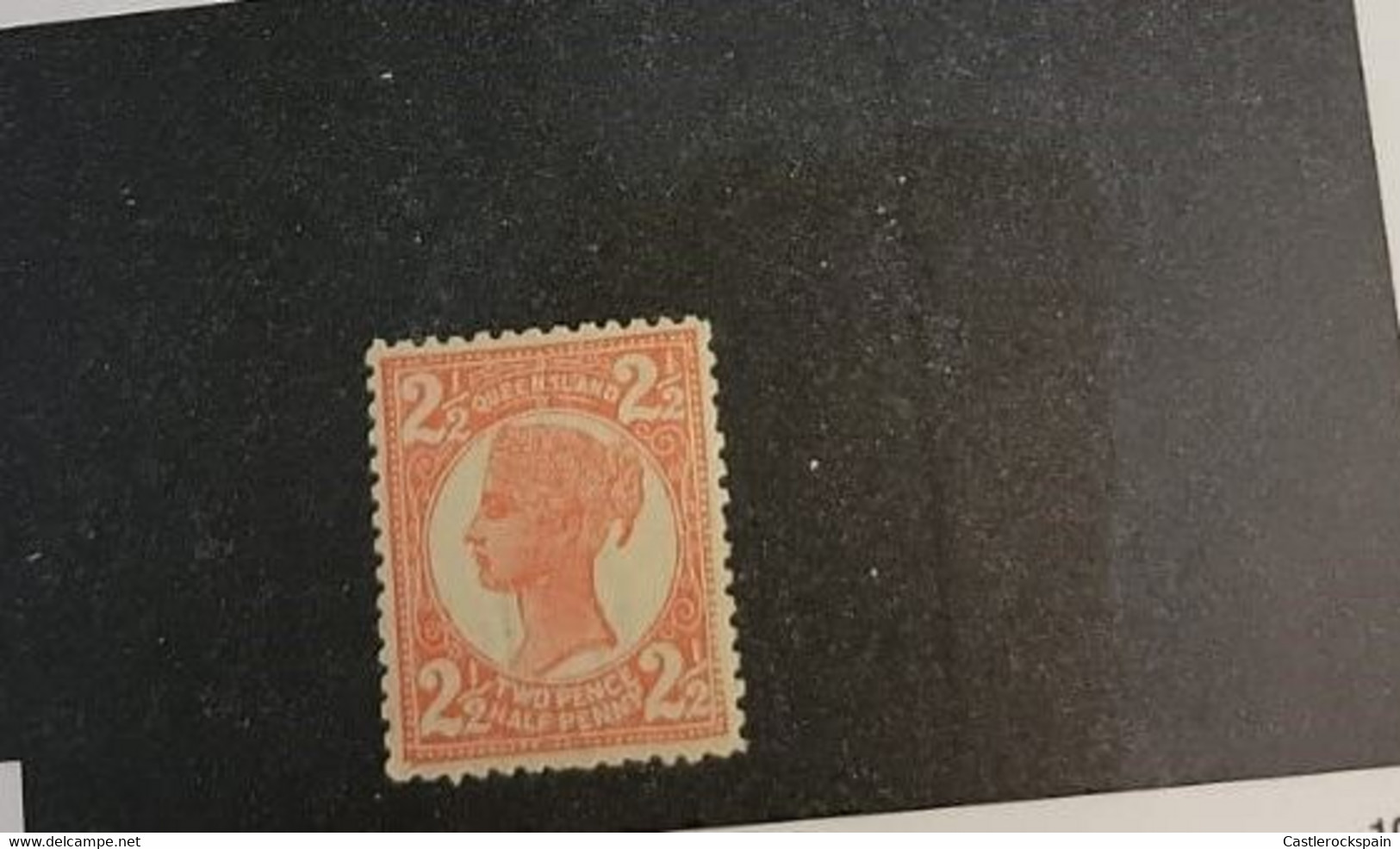 O) 1897 QUEENSLAND, BRITISH CROWN COLONY, QUEEN VICTORIA SCT 115 2 1/2p Rose, XF - Mint Stamps