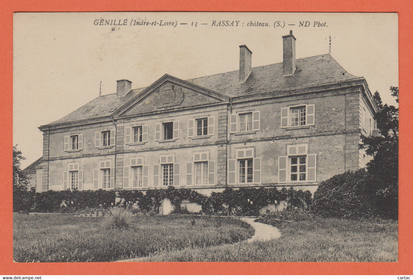 D37 - GENILLÉ - RASSAY : CHÂTEAU - Genillé