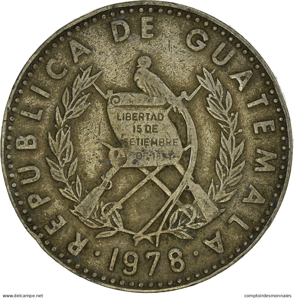 Monnaie, Guatemala, 25 Centavos, 1978, TB, Cupro-nickel, KM:278.1 - Guatemala