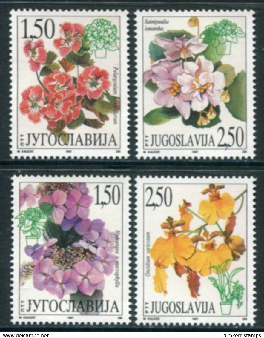 YUGOSLAVIA 1997 Ornamental Plants  MNH / **.  Michel 2827-30 - Neufs