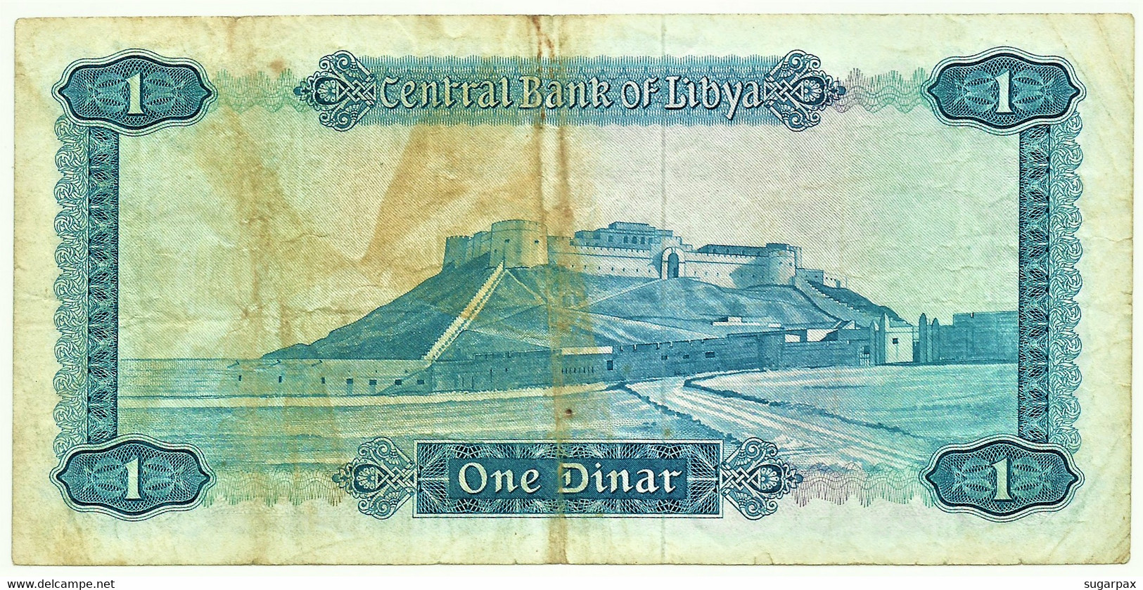 LIBYA - 1 Dinar - (1971 ) - P 35.a - RARE - WITHOUT Inscription - Sign. 4 - Libya