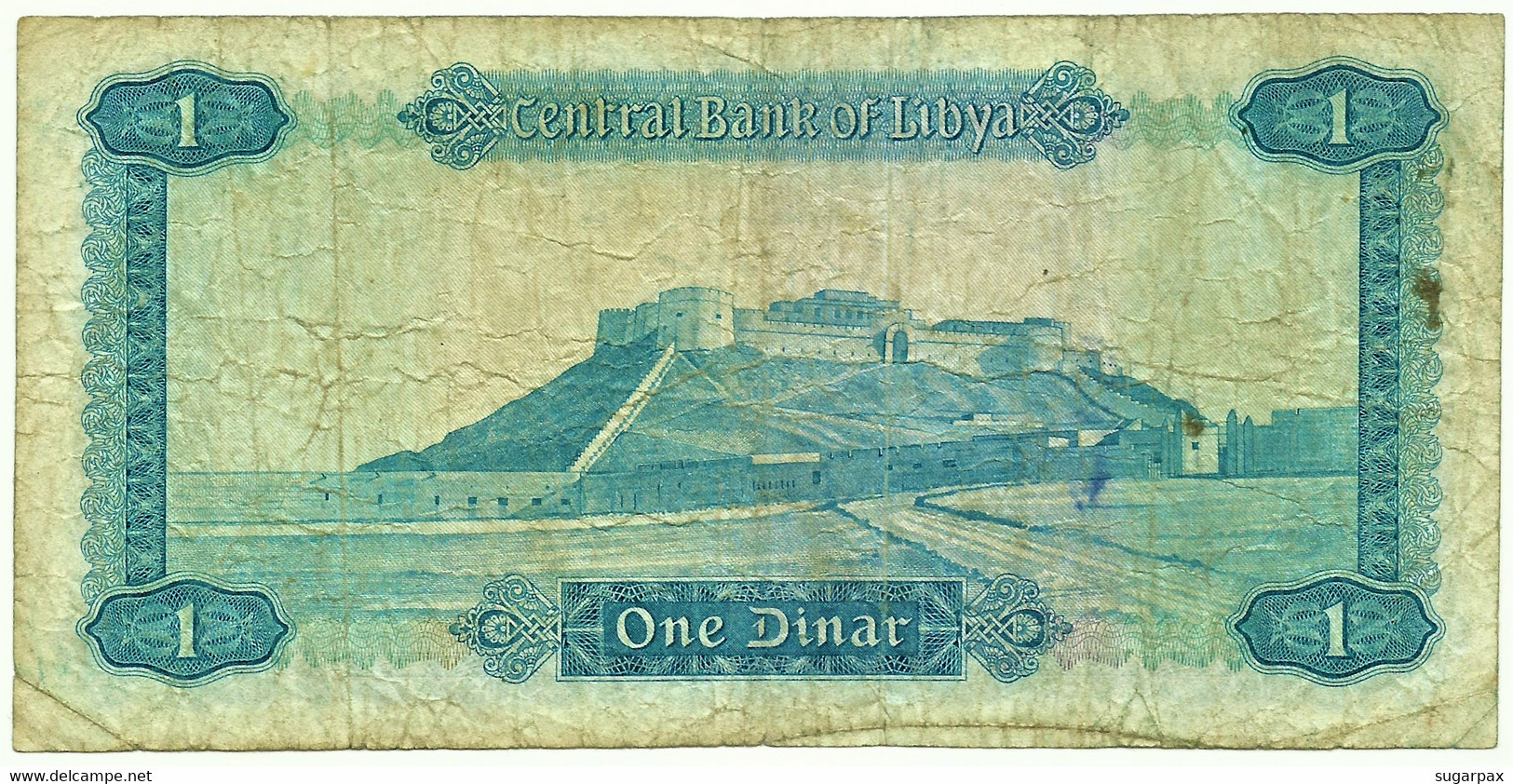 LIBYA - 1 Dinar - (1972 ) - P 35.b - With Inscription - Sign. 4 - Libya