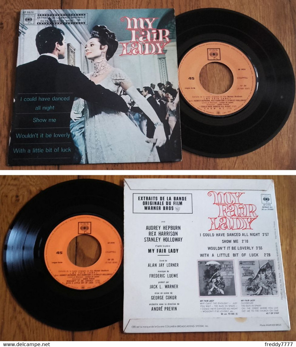 RARE French EP 45t RPM BIEM (7") BOF OST "MY FAIR LADY" (American Version, 1965) - World Music