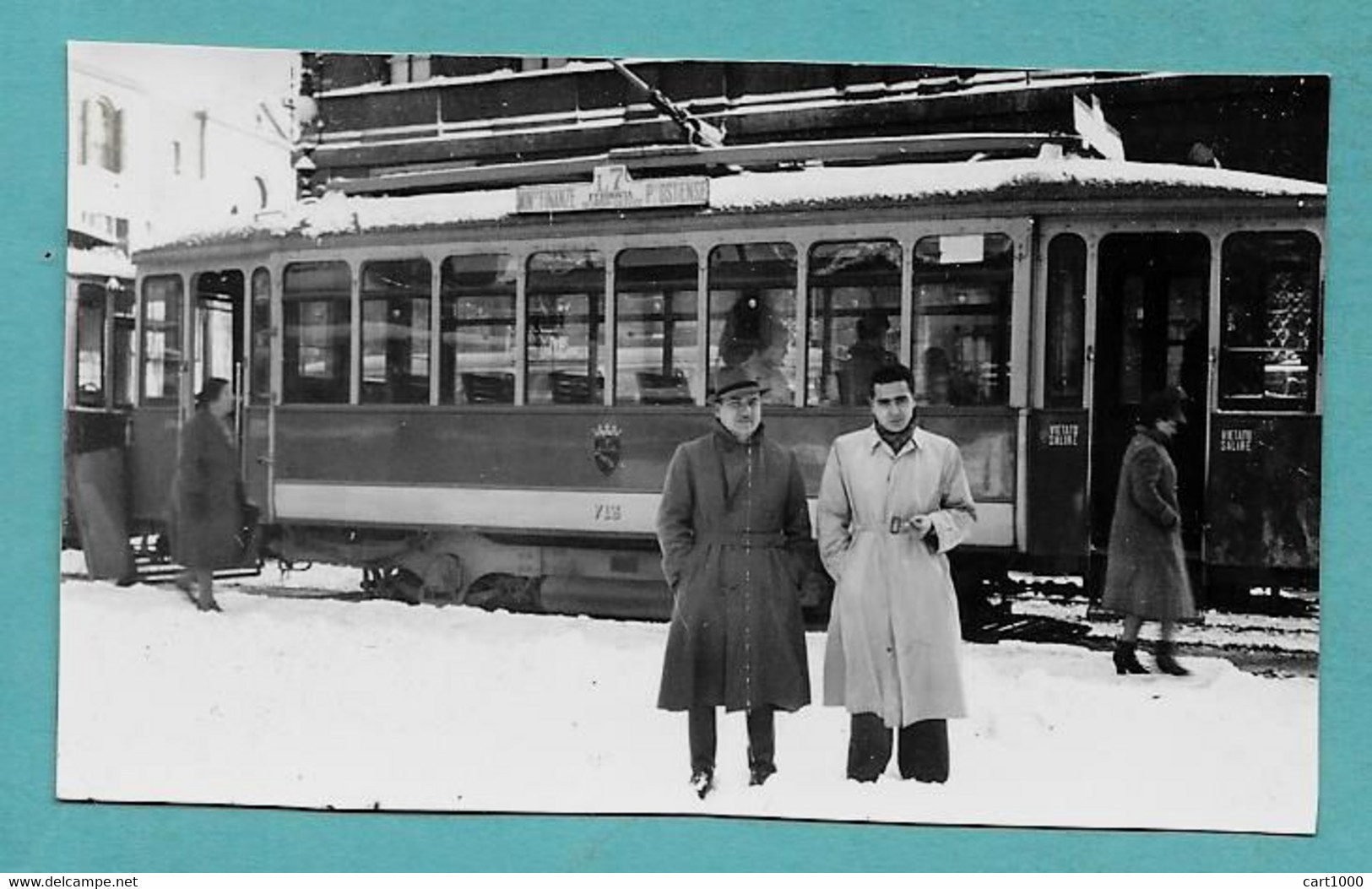 PICCOLA FOTO PHOTO DI ROMA TRAM LINEA 7 MIN. DELLE FINANZE - P. OSTIENSE 1934 N°D194 - Places