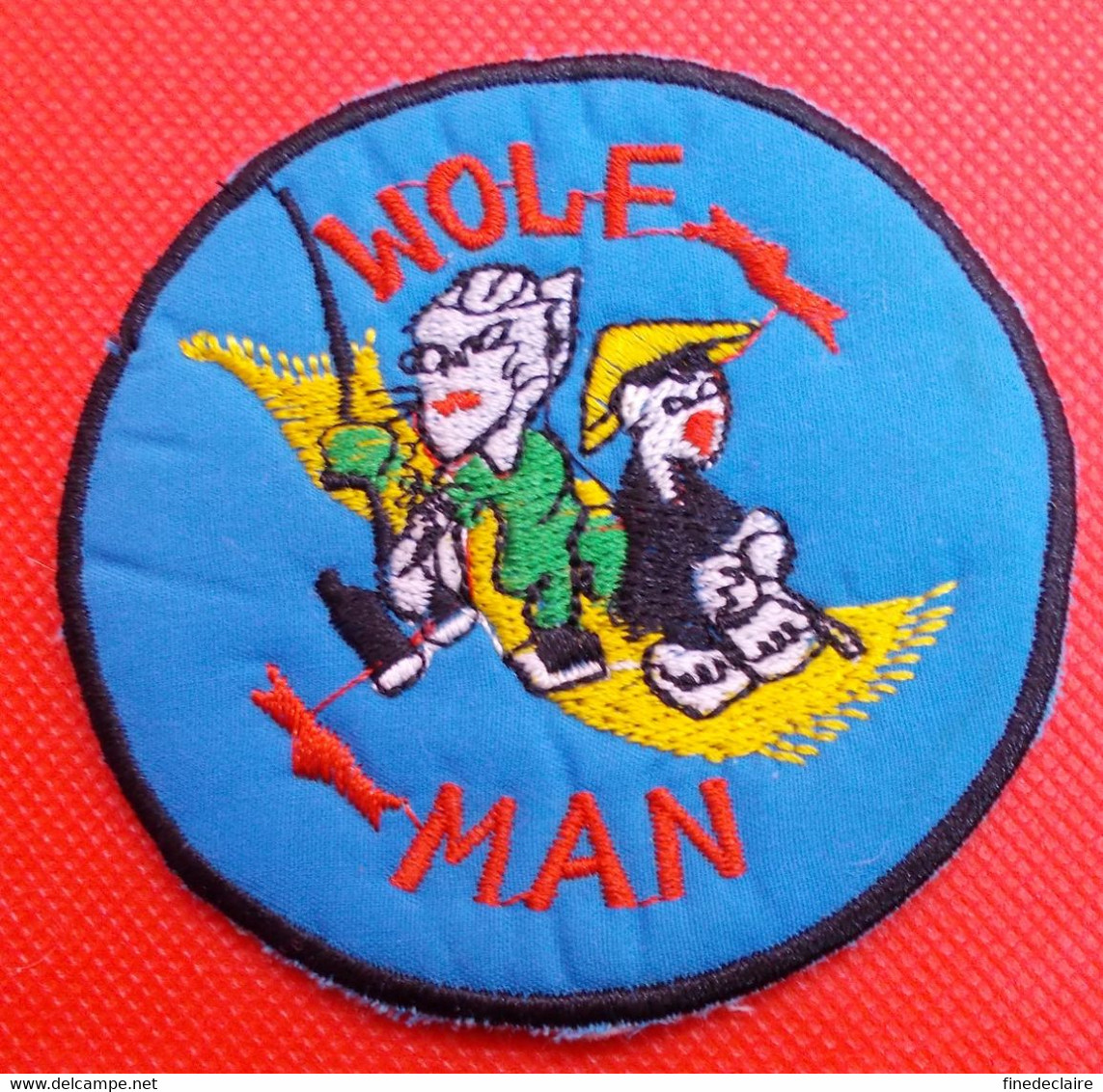 Ecusson/patch US Vietnam - 131st Aviation Company AERIAL SURVEILLANCE "Wolf Man" - Ecussons Tissu