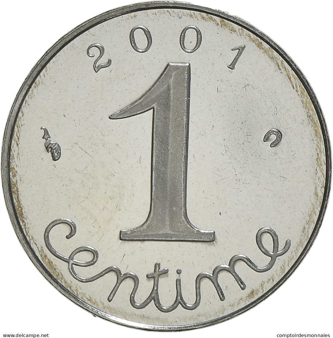 Monnaie, France, Épi, Centime, 2001, Paris, Proof, FDC, Acier Inoxydable - Probedrucke