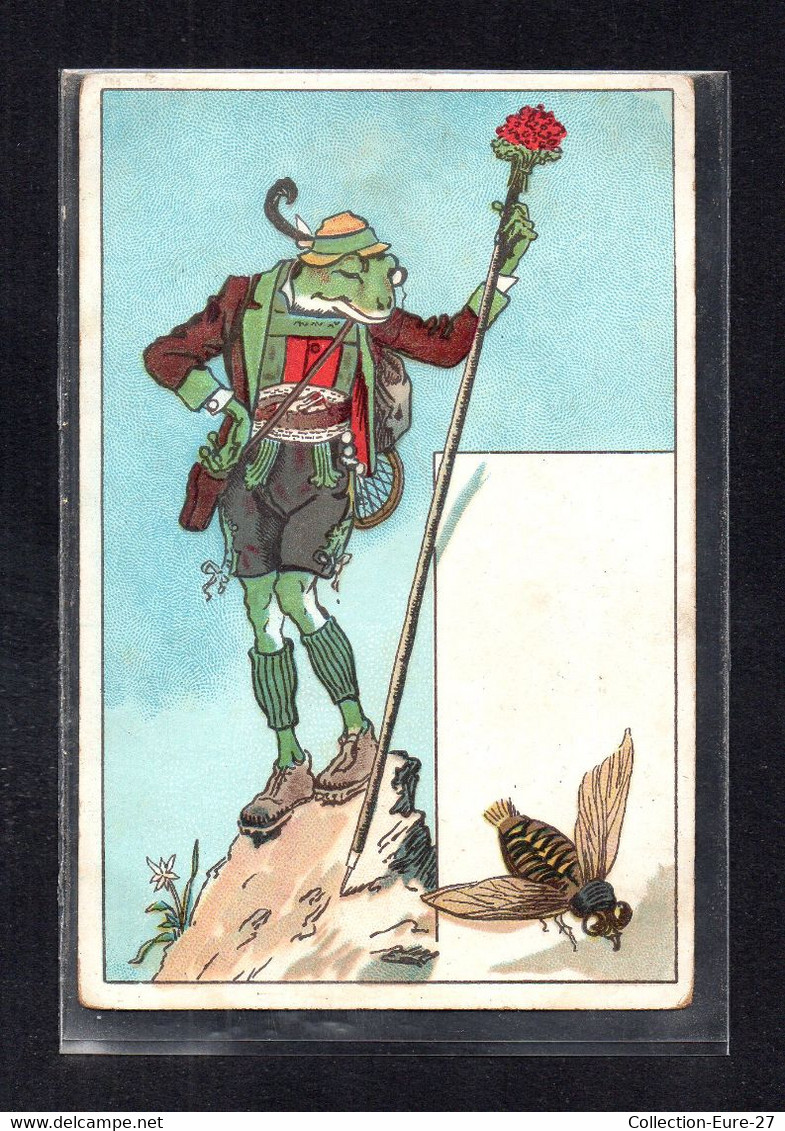 (05/01/22) THEME ANIMAUX-CPA GRENOUILLE ET MOUCHE - ILLUSTRATEUR - Andere & Zonder Classificatie