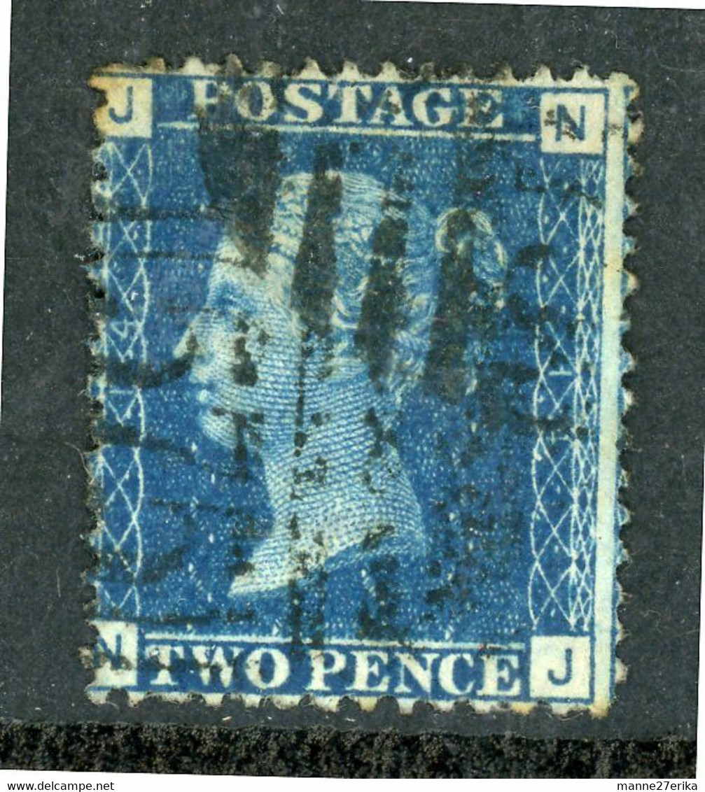 -GB-1858-79-"Two Pence Blue " SG 47 (Plate 14) USED - Usados