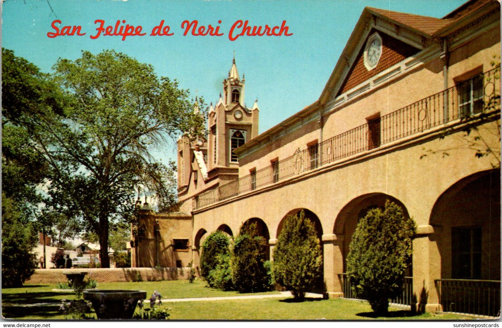 New Mexico Albuquerque Old Town Plaza San Felipe De Heri Church - Albuquerque