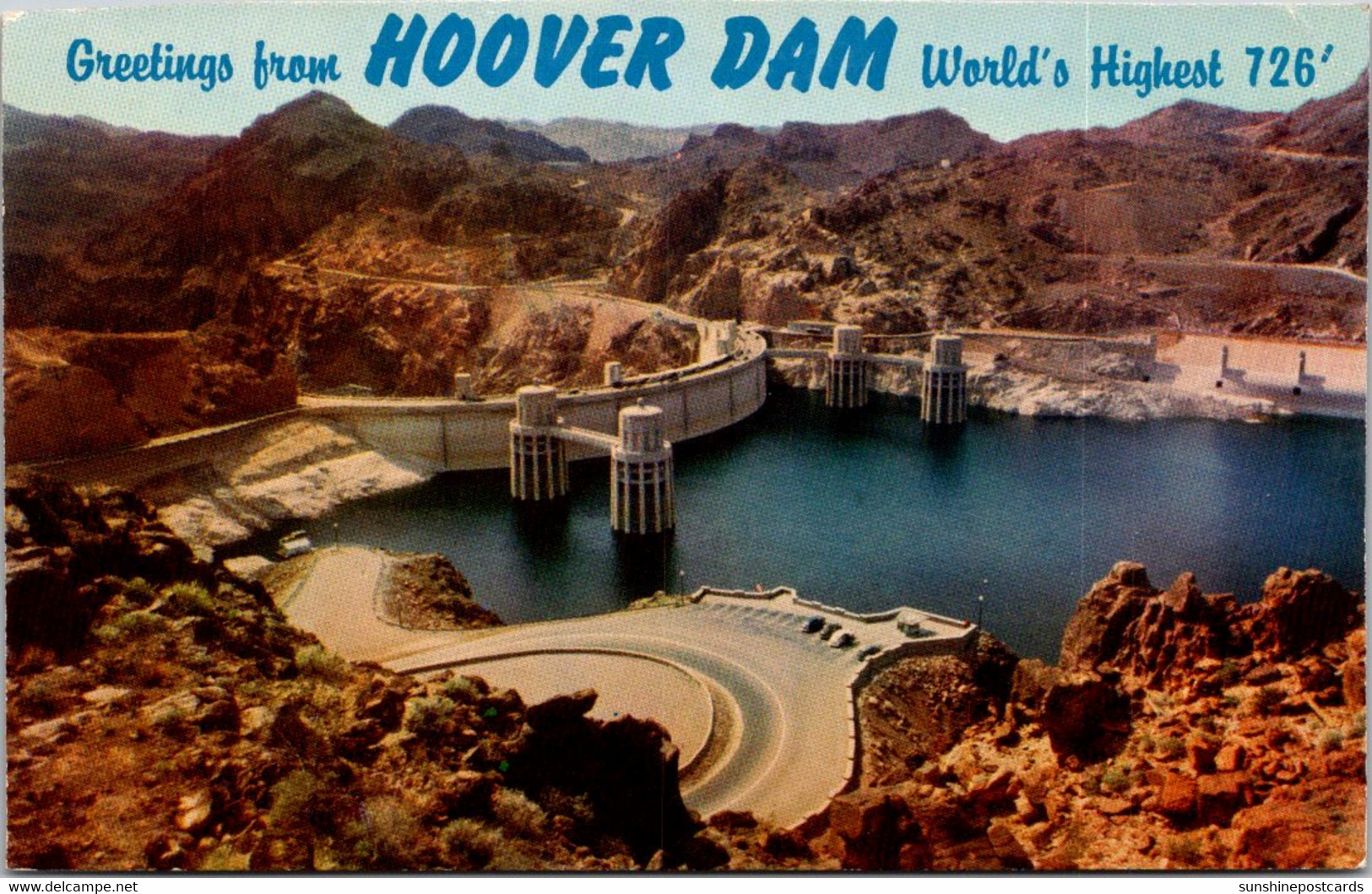 Nevada/Arizona Greetings From The Hooover Dam - Other & Unclassified