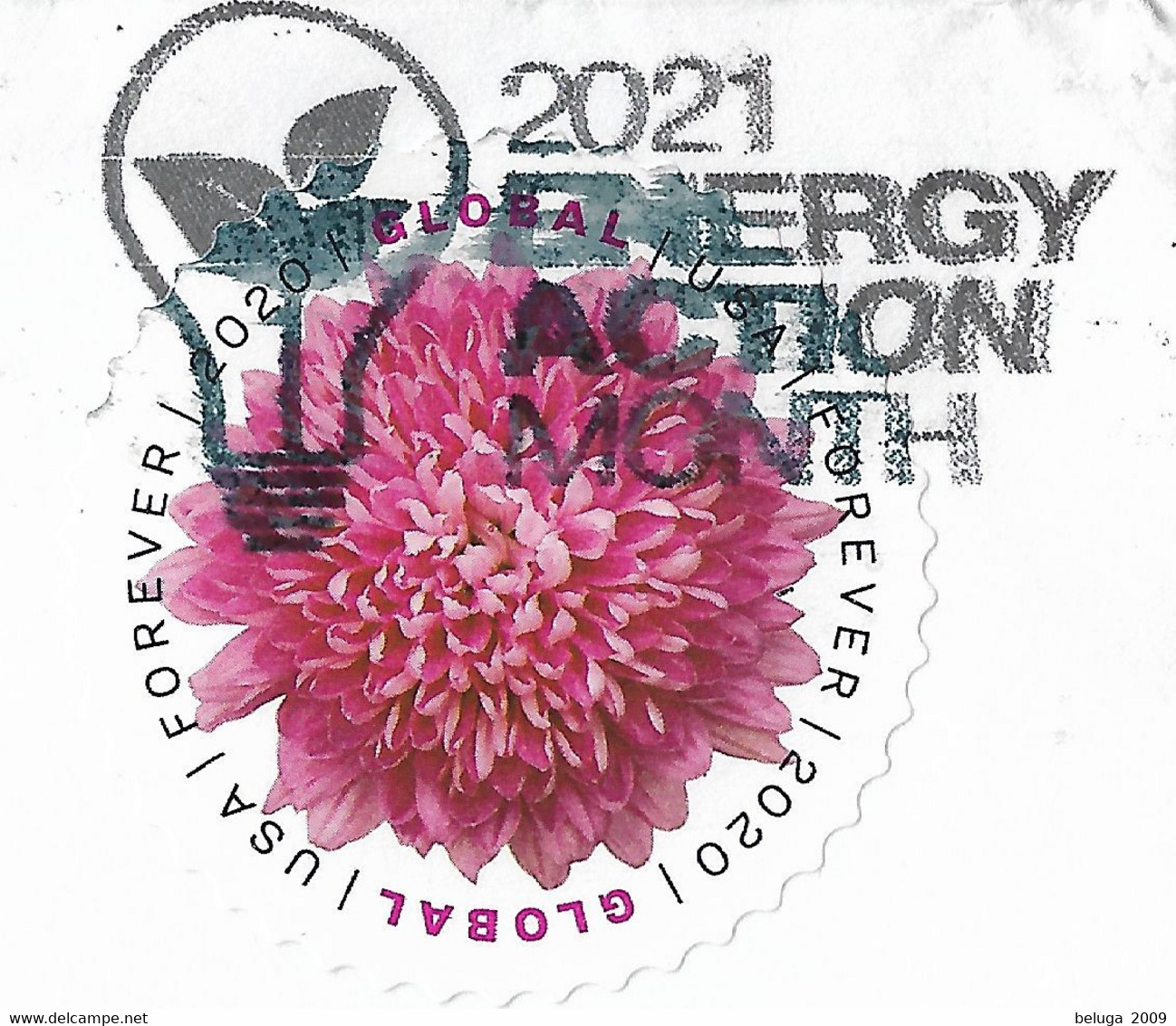 2021 Oakland Light Bulb Energy Action Month Postmark On Cover - Electricity - Enveloppe Cachet Postal Ampoule électrique - Covers & Documents