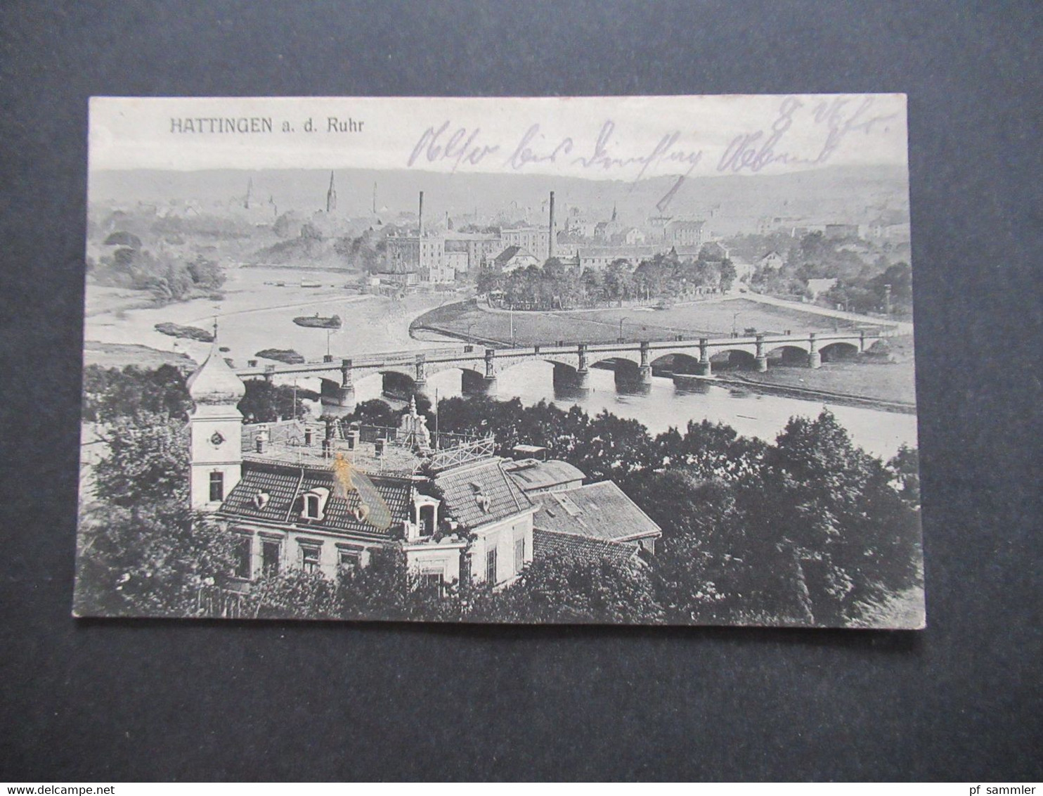 Feldpost AK 1.WK Um 1915 Hattingen An Der Ruhr Verlag Hugo Overbeck, Hattingen Ohne Stempel Nach Detmold - Hattingen