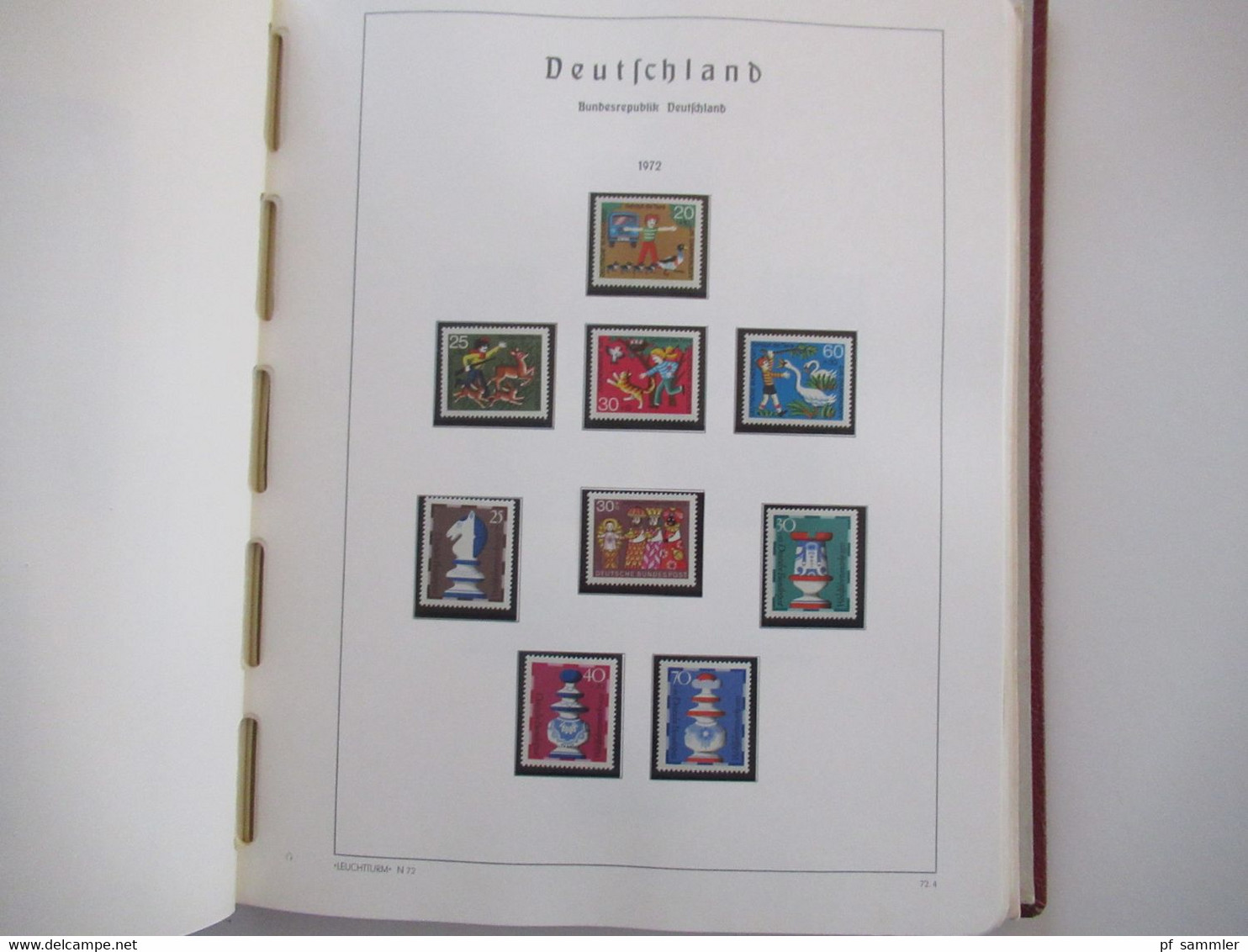 BRD / BUND 1972 - 1986 Sauber ** / Postfrisch Im Leuchtturm Vordruck Album überkomplett Mit Blockeinzelmarken! - Colecciones (en álbumes)