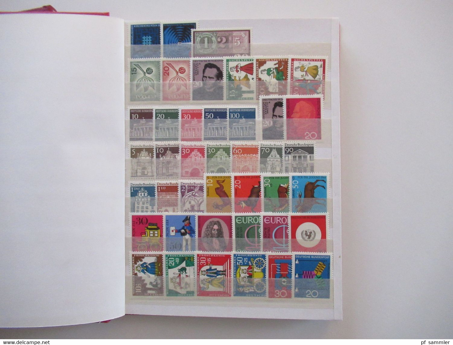 BRD ** / postfrisch 2 kleine Steckbücher mit Marken der Jahre 1959 - 1994 auch Blocks! viele Marken / Stöberposten