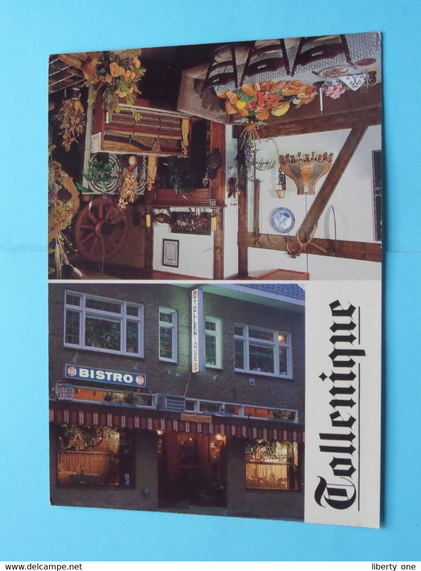 Petit-Restaurant-Bistro TOLLENIQUE ( Joke En Henk Van Tol ) Publikaart ( Foto 't Zen ) Anno 19?? ( Zie > Scans ) ! - Terneuzen