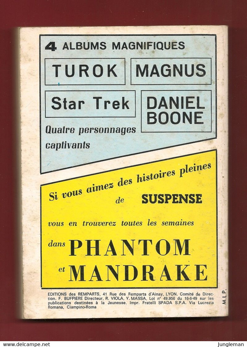 Album Mandrake N°25 - Contient Les N° 303, 304, 305 306, 307 Et 308 - Editions Des Remparts - Année 1971 - Bon état - Mandrake