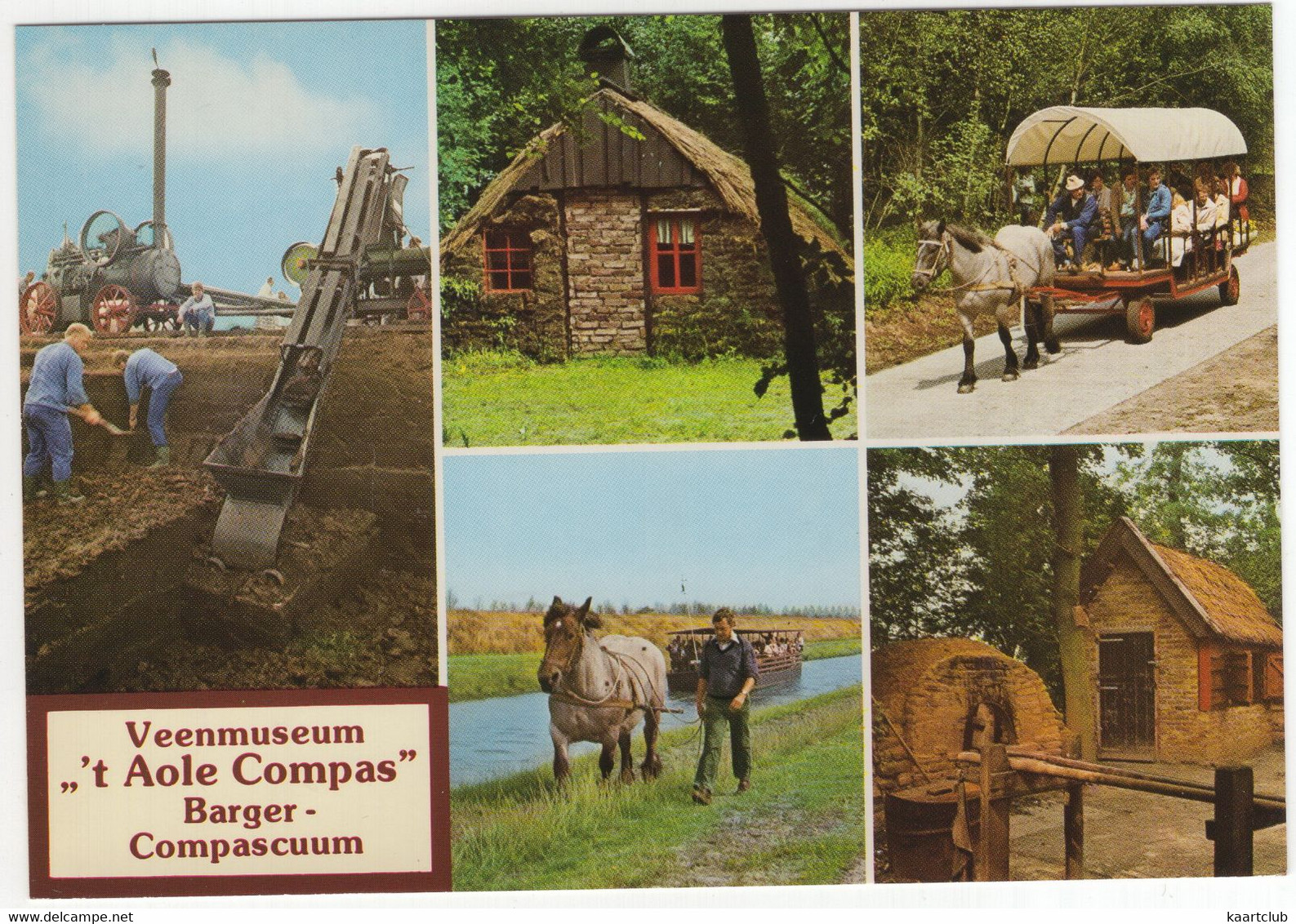 Barger Compascuum - Veenmuseum 't Aole Compas' - (gem. Emmen) Nr. L 8270 - Turfsteekmachine, Locomobiel - Emmen