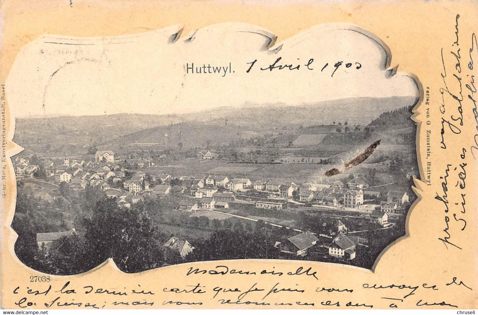 Huttwil  Dorfansicht 1903 - Huttwil