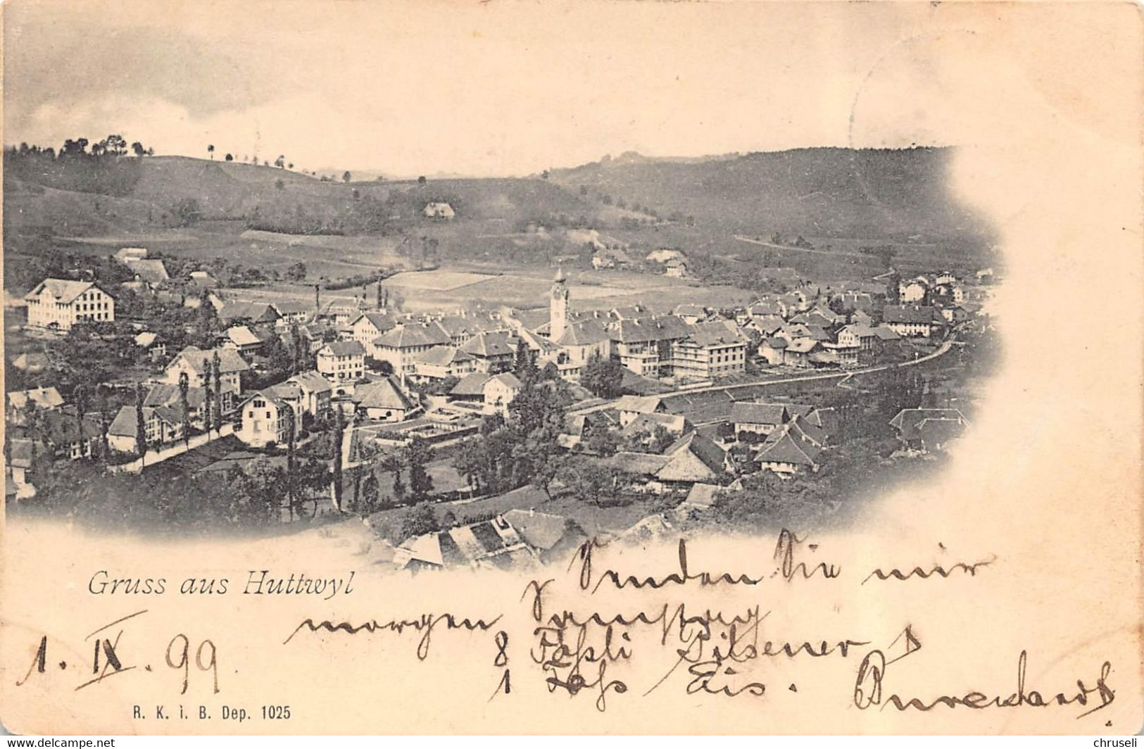 Huttwil  Dorfansicht 1899 - Huttwil