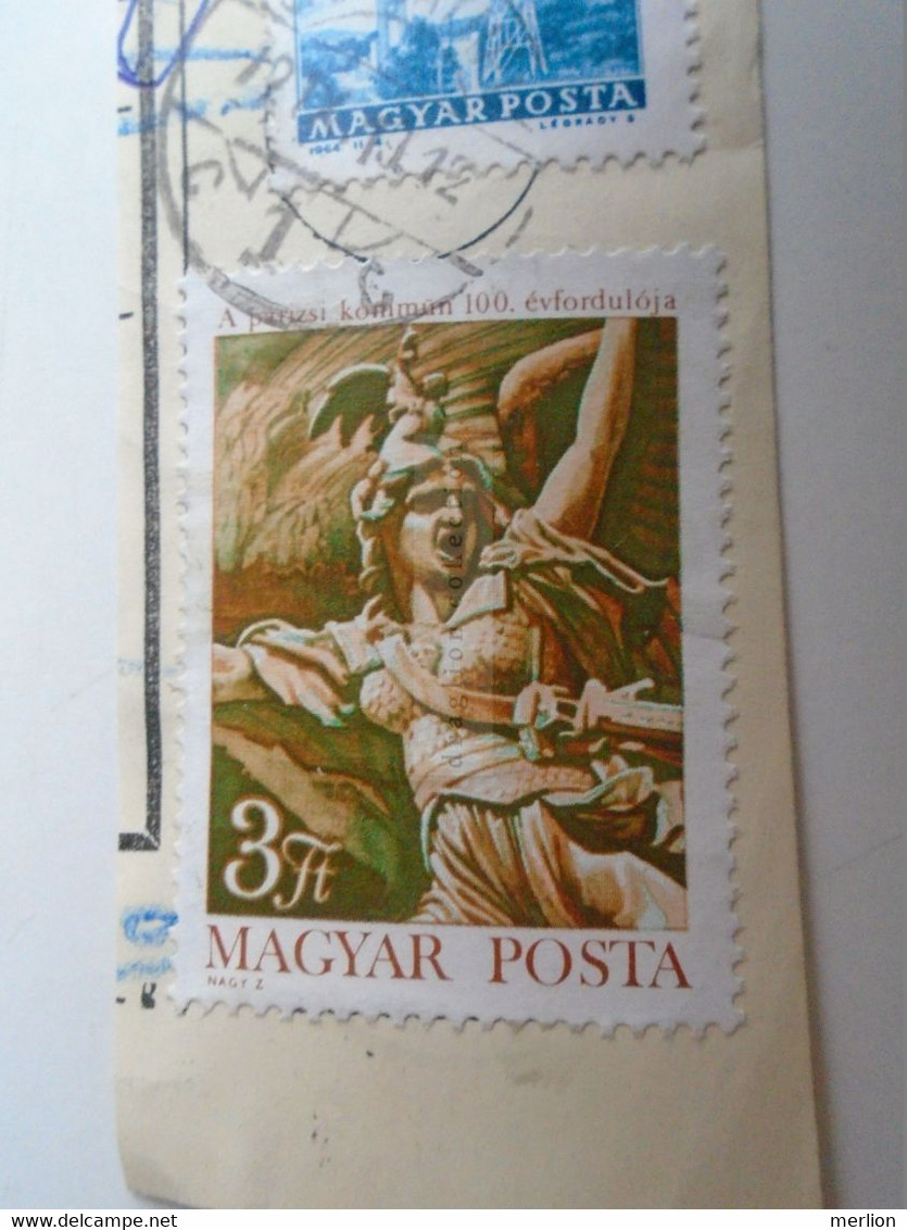 D187469  Lot Of 3 Parcel Card  (cut) Hungary 1971 Szilvásvárad Miskolc Szombathely - French Revolution Stamp - Paketmarken