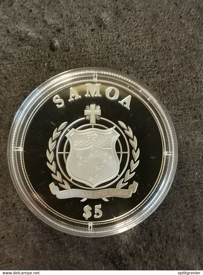 5 TALA 2012 (DOLLARS) ARGENT SAMOA / LES 10 COMMANDEMENTS / I - TU ADORERAS UN SEUL DIEU / SILVER - Amerikanisch-Samoa