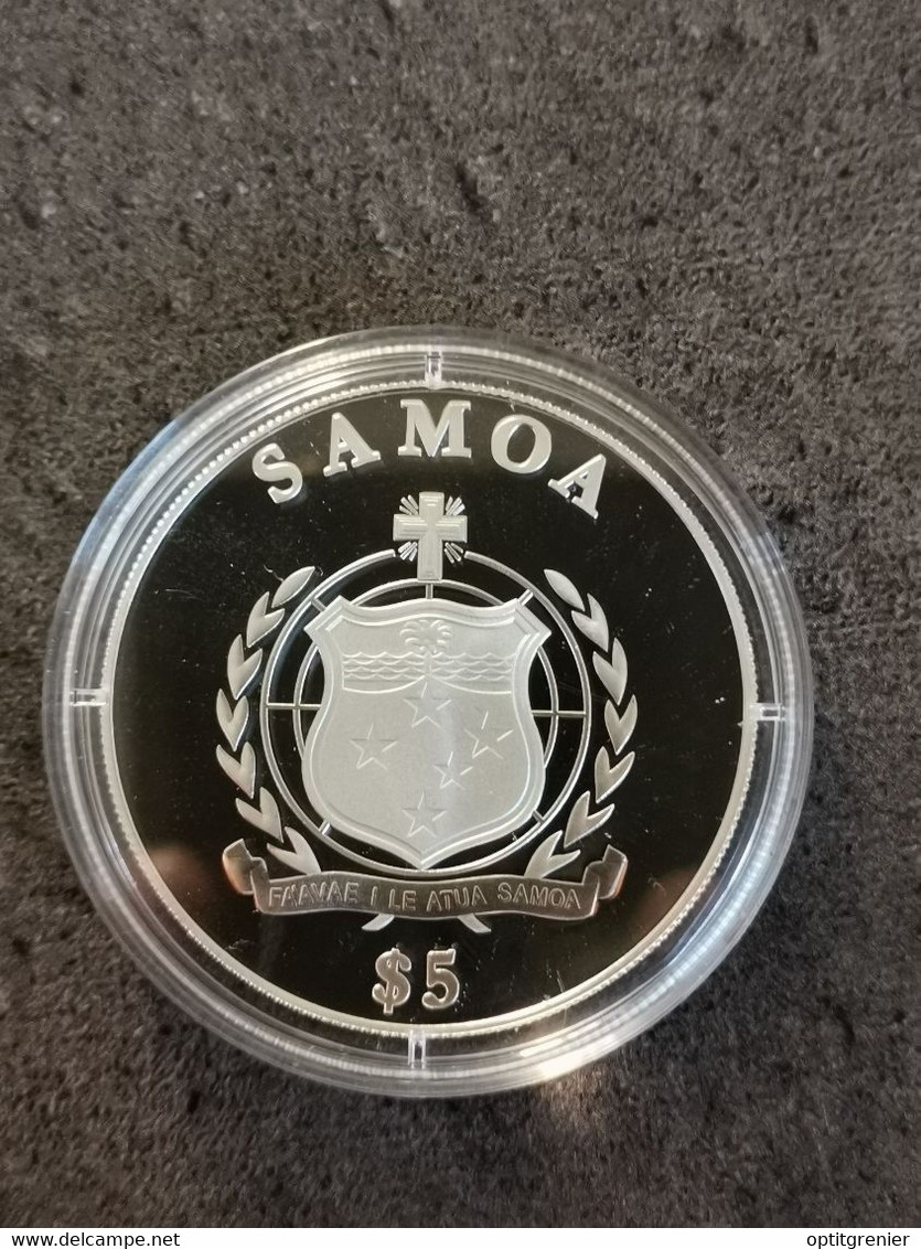 5 TALA 2012 (DOLLARS) ARGENT SAMOA / LES 10 COMMANDEMENTS / III - TU SANCTIFIERAS LE JOUR DU SEIGNEUR - Amerikanisch-Samoa