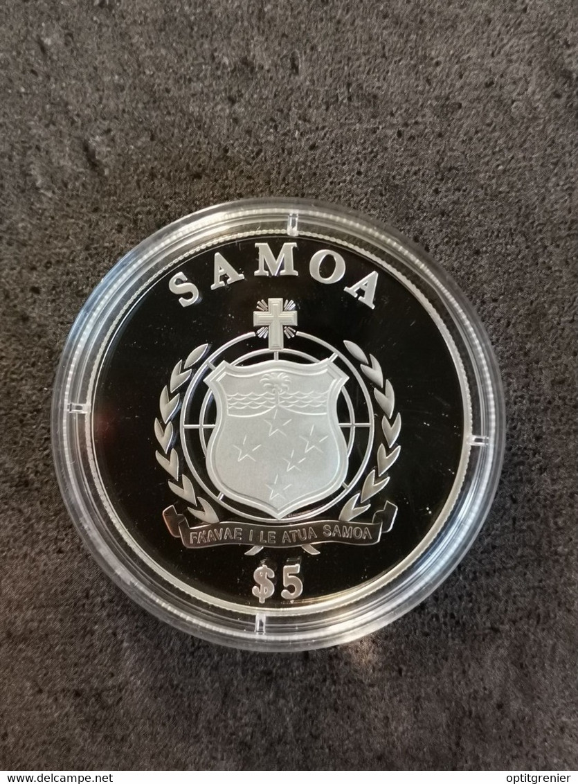 5 TALA 2012 (DOLLARS) ARGENT SAMOA / LES 10 COMMANDEMENTS / IV - TU HONORERA TON PERE ET TA MERE - Samoa Américaine