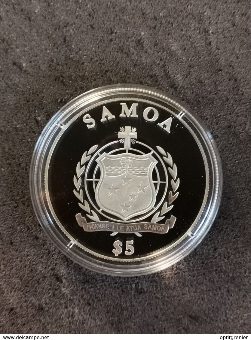 5 TALA 2012 (DOLLARS) ARGENT SAMOA / LES 10 COMMANDEMENTS / V - TU NE TUERAS PAS - Samoa Américaine